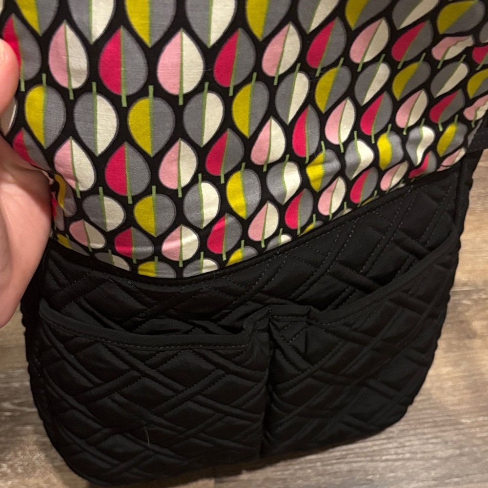 Vera Bradley Black Quilted Crossbody Bag - Picture 6 of 8